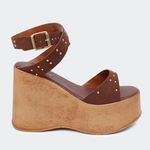 Sandália Flatform Marjorie Café Villa Griffe