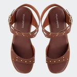 Sandália Flatform Marjorie Café Villa Griffe