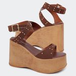 Sandália Flatform Marjorie Café Villa Griffe