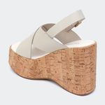 Sandália Flatform Jordana Off White Villa Griffe