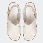 Sandália Flatform Jordana Off White Villa Griffe