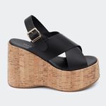 Sandália Flatform Jordana Preta Villa Griffe 