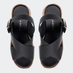 Sandália Flatform Jordana Preta Villa Griffe 