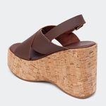Sandália Flatform Jordana Café Villa Griffe 