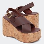 Sandália Flatform Jordana Café Villa Griffe 