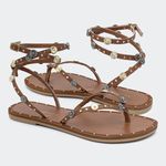 Rasteira Lia Camel Villa Griffe 