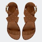 Rasteira Chantal Camel Villa Griffe