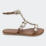Rasteira Catarina Camel Villa Griffe 