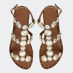 Rasteira Catarina Camel Villa Griffe 