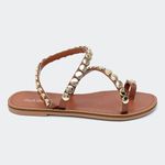 Rasteira Ohana Camel Villa Griffe
