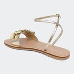 Rasteira Agnes Ouro Villa Griffe 