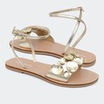 Rasteira Agnes Ouro Villa Griffe 