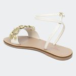 Rasteira Agnes Off White Villa Griffe 