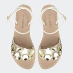 Rasteira Agnes Off White Villa Griffe 