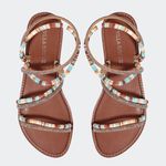 Rasteira Maya Camel Villa Griffe 