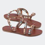 Rasteira Maya Camel Villa Griffe 