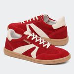Tênis Jade Camurça Vermelho Villa Griffe 