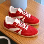 Tênis Jade Camurça Vermelho Villa Griffe 