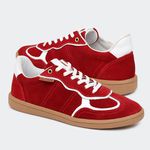 Tênis Ully Camurça Vermelho Villa Griffe