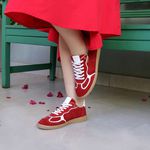 Tênis Ully Camurça Vermelho Villa Griffe