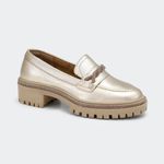 Mocassim Villa Griffe Twist - Duda Ouro Light