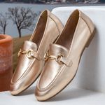 Loafer Villa Griffe Bridão - Anne Ouro Light