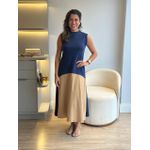 Vestido Bicolor - Azul Marinho