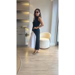 Vestido Bicolor - Preto