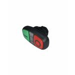 Frontal Botão Duplo Preto Weg 22mm I E O Ip66 (vd/vm)