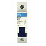 Disjuntor Unipolar 20a Weg Mdw-c20 3ka Curva C