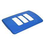 Placa 4X2 3 Posições Compose Azul S/ Suporte 13208258