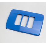 Placa 4X2 3 Posições Compose Azul S/ Suporte 13208258