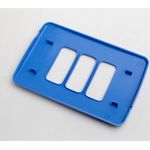 Placa 4X2 3 Posições Compose Azul S/ Suporte 13208258