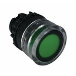 Frontal Botão Faceado Iluminado Weg 22mm Verde S/ Flange