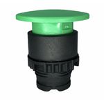 Frontal Botão Soco Weg 22mm Cogumelo Verde S/ Flange Csw-bc2