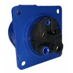 Tomada Embutir Industrial 2p+t 16a 6horas 200-250v Azul Weg