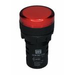 Sinaleiro De Led Vermelho Weg 22mm 24vcavcc Ip54 Cew-sm1-e26