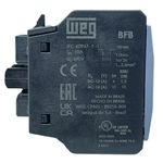 Bloco Contato Auxiliar Frontal 1NA+1NF P/ Contator Weg CWB9-80 12123053