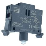 Bloco De Iluminação Led Verde 24vca/cc Botão Csw-bidlf-2e26