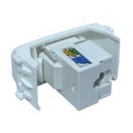 Módulo Tomada RJ45 C/ Kestone CAT 5E Composé Branco 13206662