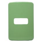 Placa 4X2 1 Posição Horizontal Compose Verde S/ Suporte