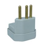 Plugue Macho 2P+T Weg 90° 10A 250V Cinza 13302173