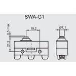 Micro Fim De Curso 15A Botão Switerm SWAG1