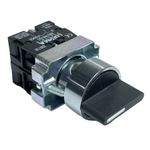 Botão Comutador Metálico 3 Posição Mola 22mm 2na LK2BD53