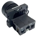 Botão Faceado 22mm 1na Preto LK2EA21 Lukma