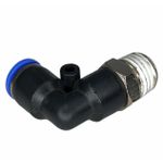 Conexão Pneumatica Cotovelo Fluir Tubo 1/4" x Rosca 1/4 NPT 