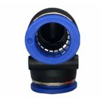 Conexão Pneumatica União Cotovelo Fluir Tubo 16mm Plastica 