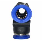 Conexão Pneumatica Tee Lateral Fluir 08mm x Rosca 1/4 BSP 