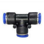 Conexão Pneumatica União Tee Fluir 12mm plastica Engate Rapido