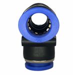Conexão Pneumatica União Tee Fluir 12mm plastica Engate Rapido